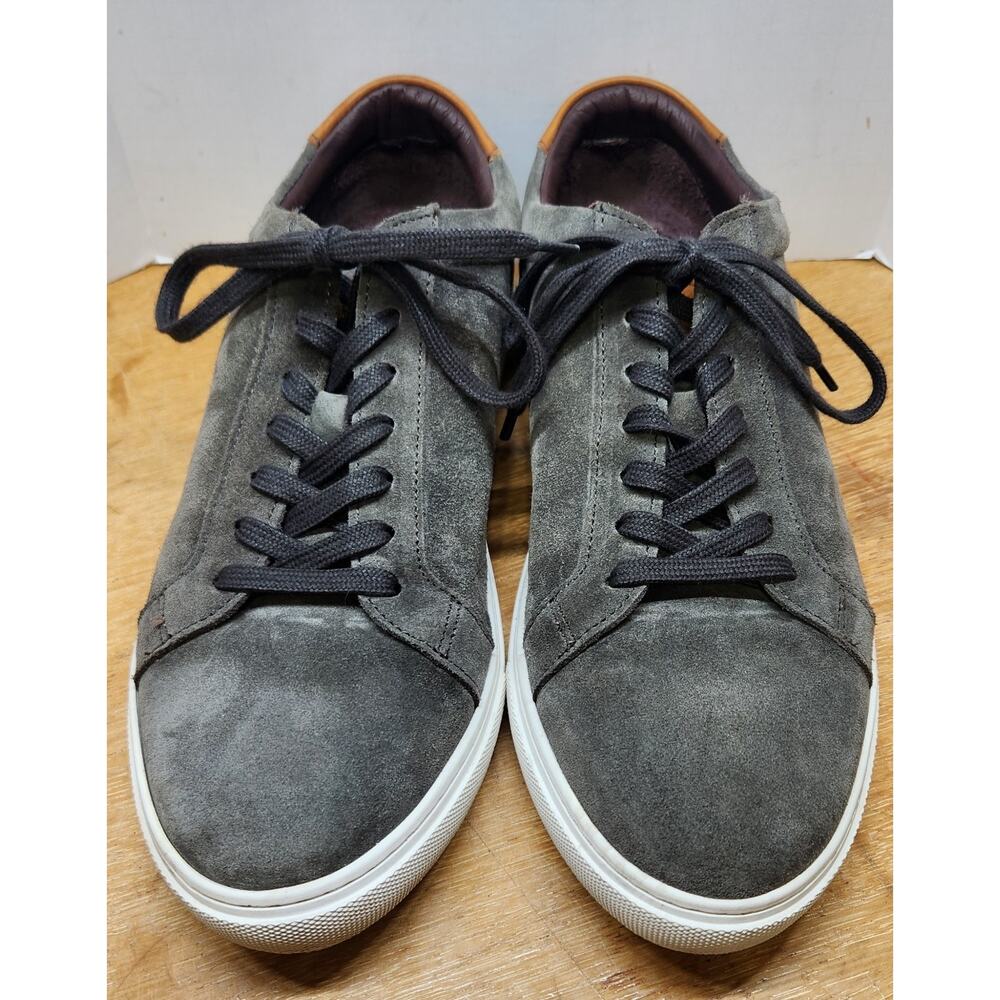 Allen Edmonds "COURTSIDE" Suede Derby Sneakers 10 D Gray EUC No Insole‎ Liner